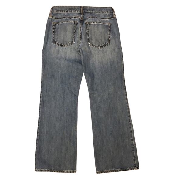 Old Navy Blue and White Light Wash Famous Jeans Bootcut Size 31 / 30 - Picture 3 of 9